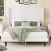 KTMBDW Queen/King Size Wooden Platform Bed Frame with Comfortable High Headboard, Mattress Foundation, No Box Spring Needed, Easy Assembly, Noise Free - 3 of 4