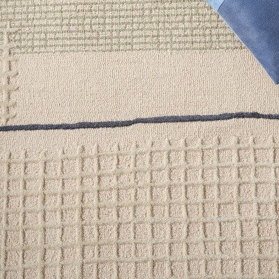 Gray 4' x 6' Hand Tufted Wool Area Rug