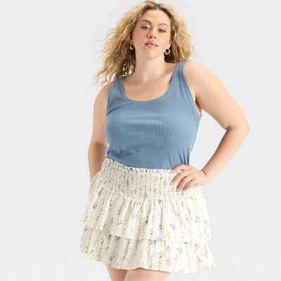 Women's Tiered Mini Skort - Wild Fable™