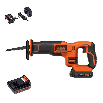 Photo 1 of Black & Decker BDCR20C 20V MAX Brushed Lithium-Ion Cordless Reciprocating Saw Kit (1.5 Ah)