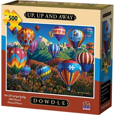 Dowdle Folk Art 509 Jigsaw Puzzle - Up, Up And Away - 500 Piece : Target