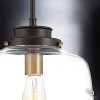 Urban Ambiance Luxury Luxe Industrial Pendant Light,  11"H x 11"W,  Olde Bronze Finish, UHP2535 - 4 of 4