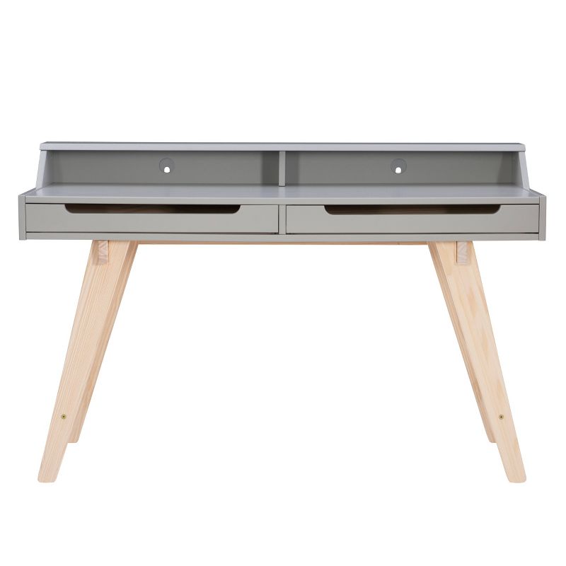 Sloan Modern 2 Drawer Desk Gray - Linon, 4 of 17