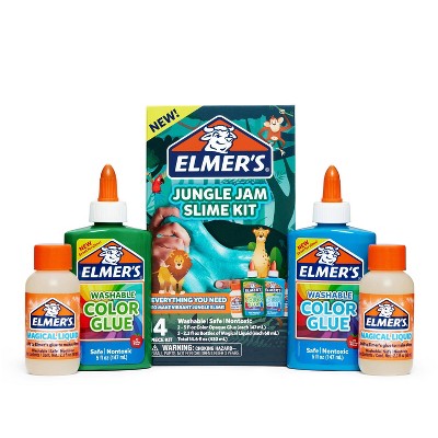 Elmer's 4pk Jungle Jam Slime Kit with Glue & Activator Solution