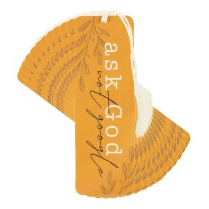 Dicksons Ask Harvest Yellow 6 x 2 Inch Cardstock Keepsake Tassels Bookmarks Pack of 12 - 1 of 4