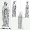 ABYNOW 29.9" Virgin Mary Outdoor Garden Statue – Praying Religious Catholic Decor for Yard, Patio, Home or Entryway – Ivory - 2 of 4