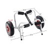Leisure Sports Rolling Kayak Carrier Cart - 27.5" x 13" x 12", White - 3 of 4