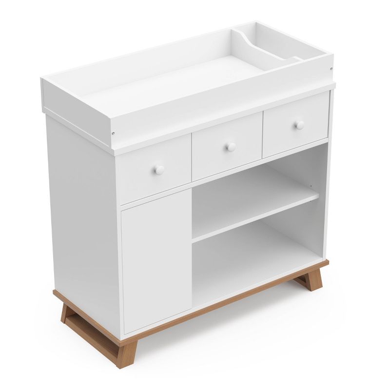 Storkcraft Modern 2 Drawer Dresser with Removable Changing Table Topper, 5 of 11
