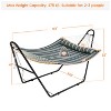 Yaheetech Padded Hammock with Universal Steel Stand for Outdoor Balconies, Porches, Patios - 3 of 4