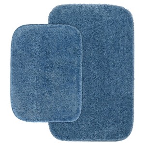 2pc Traditional Washable Nylon Bath Rug Set - Garland - 1 of 4