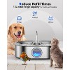 3.4Gal Dog Water Fountain for Large Dogs, 13L Stainless Steel Large Pet Fountain with Deeper & Wider Drinking Area - 2 of 4