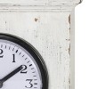 Square White Wood & Plexiglass Tabletop Clock - Foreside Home & Garden - 2 of 4