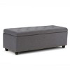 CAVINAS Linen Storage Ottoman Bench,Ottoman with Tufted Diamond Detail and Nailhead Trim for Living Room,Bedroom - 2 of 4