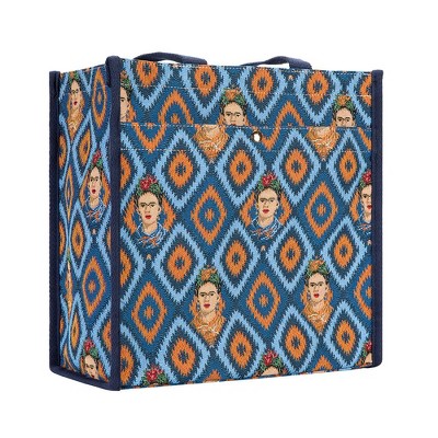 Signare USA Frida Kahlo Icon Blue Shopper Bag