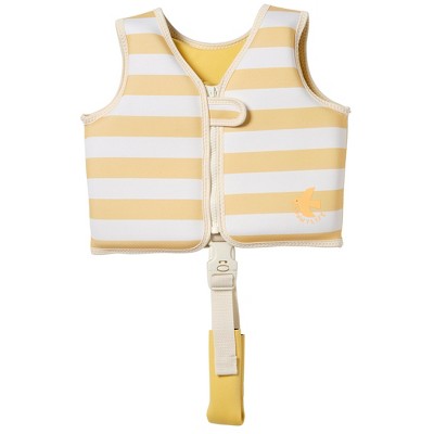 Sunnylife Kids Swim Vest 1-2 - Sid Seagull Mustard Stripe - Pool Jacket
