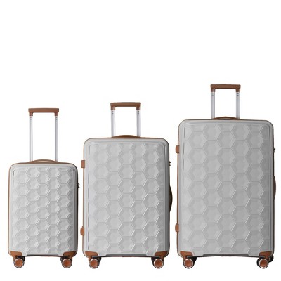 YONWAY 3 Piece Luggage Set, Travel Lightweight Suitcases with Rolling Wheels & TSA lock, Carry on Luggages for Business, Trip