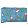 Peanuts Zip Around Wallet Snoopy and Woodstock Christmas Design Faux Leather Clutch Multicolored - 4 of 4