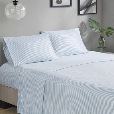 Madison Park 7pc Queen Ryder Comforter Set with Bed Sheets Blue/Gray - Madison Park: Microfiber, OEKO-TEX Certified — фото 4