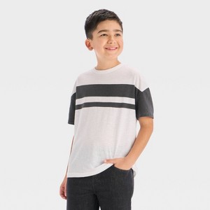 Boys' Short Sleeve Chest Striped T-Shirt - Cat & Jack™ - 1 of 3