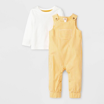 Image of Baby Solid Coveralls Set - Cat & Jack™ Cream 3-6M
