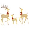 YOOCOZZ  Christmas Decor 3 Set - 4.5ft Light Up Xmas Deer Family, Lighted Reindeer Xmas Decorations with 2 LED Light Modes, Stakes, Zip Ties - 3 of 4