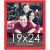 PosterPalooza | Classic Modern Red Picture Frame - UV Acrylic, Foam Board Backing, Hanging Hardware - 2 of 4