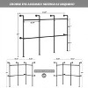 Industrial Pipe Clothing Rack Wall Mount, Closet Storage System for Walk In Closet, Garment Rack, Closet Wardrobe Rack for Hanging Clothes, 118 Inch - 3 of 4