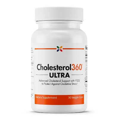 Stop Aging Now - Cholesterol360 ULTRA - Advanced Cholesterol Support with PQQ to Protect Against Oxidative Stress - 30 Veggie Caps