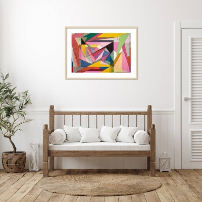 Amanti Art Colorful Geometric Abstraction XII by Gary Williams Wood Framed Wall Art Print