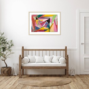 Amanti Art Colorful Geometric Abstraction XII by Gary Williams Wood Framed Wall Art Print - 1 of 4