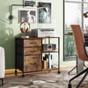 GALAXHERO  3 Drawer Mobile File Cabinet, Rolling Printer Stand with Open Storage Shelf for Home Office - 3 of 4