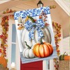 Briarwood Lane Fall House Flag 40x28 For Outdoor Blue and White Pumpkins For Fall House Flag - 4 of 4