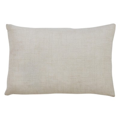 Ivory Christmas Tree LED Lights Throw Pillow