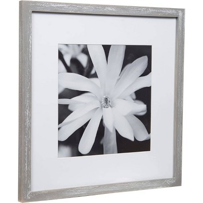 Elegant Greywash Wood Square Photo Frame Set for Gallery Wall
