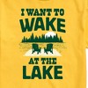 Men's - Instant Message - I Want To Wake At The Lake Short Sleeve Graphic T-Shirt - 2 of 4