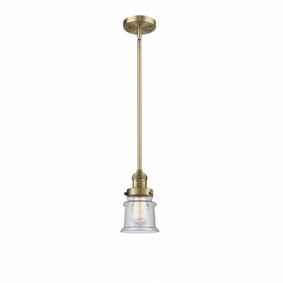 Canton - 1 Light Stem Hung Mini Pendant In Industrial Style-8.5 Inches Tall and 5.25 Inches Wide