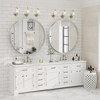 Apmir Round High Quality Aluminum Alloy Framed French Cleat Mounted Wall Decor Bathroom Vanity Mirror in matte black with 5-Year Warranty - 3 of 4