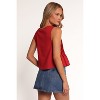 Petal and Pup Womens Delia Pleat Tie Top - 3 of 4
