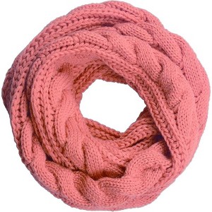 Zuppad Womens Thick Ribbed Knit Winter Infinity Circle Loop Scarf - 1 of 4