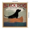 Amanti Art Black Dog Canoe Co (square) by Ryan Fowler Framed Canvas Wall Art - 4 of 4