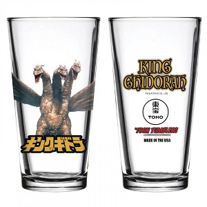 Adult Godzilla King Ghidorah the Three-Headed Monster Pint Glass - 1 of 1
