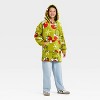 Boys' The Grinch Oversized Plush Hooded Sweatshirt - Green - 3 of 3