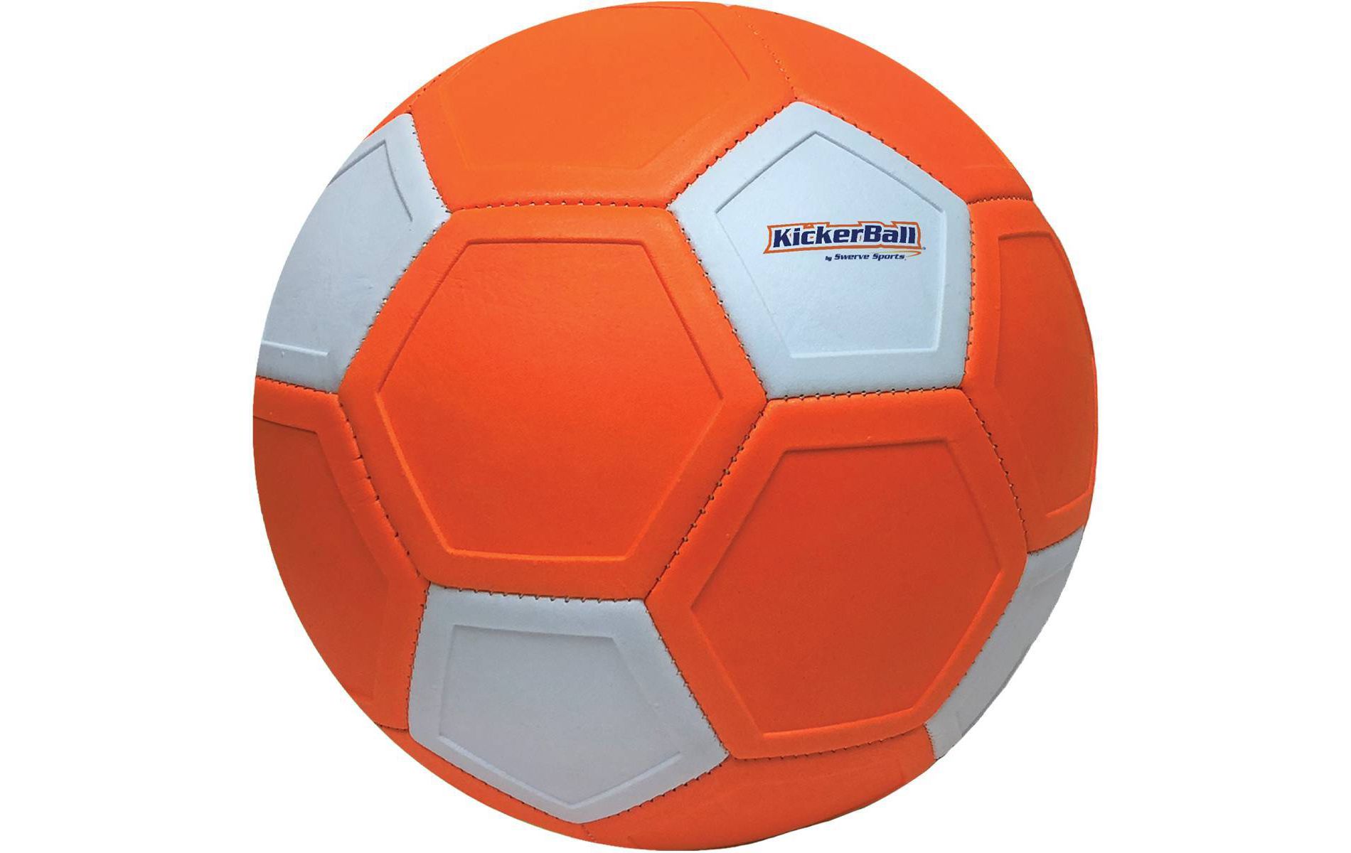 KickerBall by Swerve Ball Size 4 - Orange: EVA Shell, Latex Fill, Ages 6+