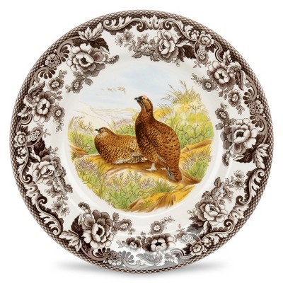 Spode Woodland 10.5” Dinner Plate, Perfect for Thanksgiving and Other Special Occasions, Made in England, Bird Motifs