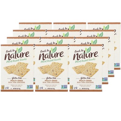 Back To Nature Multi-Seed Rice Thin Crackers - Case of 12/4 oz