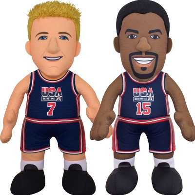 NBA Los Angeles Lakers Magic Johnson and Larry Bird 10" Plush Figures