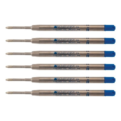 Monteverde Monteverde Ballpoint Pen Refill Broad Point Blue Ink 6 Pack (P443BU)