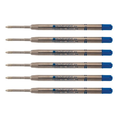 Monteverde® Capless Ceramic Gel Refill To Fit Parker® Ballpoint Pens Fine ,  6PK