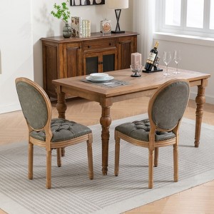 NicBex Dining Chairs Set of 2,Modern Upholstered Kitchen Chairs with PU Artificial Leather Cushion for Dining Room,Living Room,Kitchen - 1 of 4