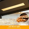 ROVSUN Pizza Warmer Food Warmer Display, 3-Tier Electric Food Warmer Commercial Countertop w/LED Lighting Adjustable Removable Shelves Glass Door - 4 of 4